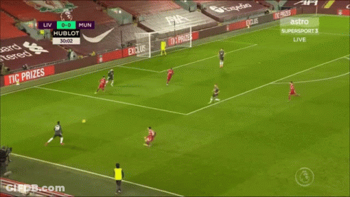 A Soccer Game Is Being Broadcast Live On Astro Supersport 2 GIF
