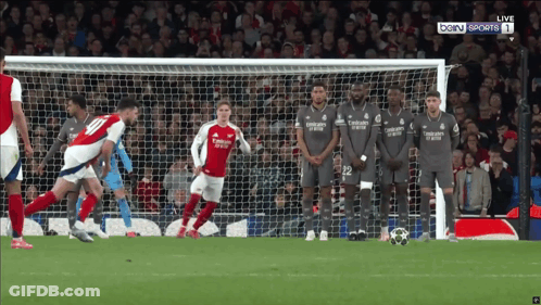 A Soccer Game Is Being Broadcast Live On Bein Sports 1 GIF