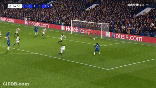 A Soccer Game Is Being Broadcast On Bt Sport 2Nd Live GIF