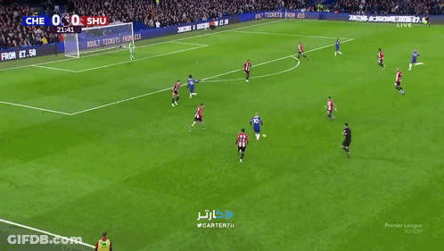 A Soccer Game Is Being Broadcast On Nova Sports 2 GIF