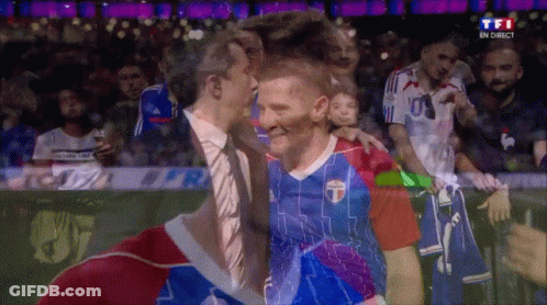 A Soccer Game Is Being Broadcast On Tf1 GIF