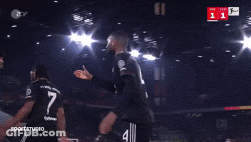 A Soccer Game Is Being Broadcasted By Sportsstudio GIF