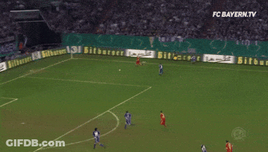 A Soccer Game Is Being Broadcasted On Fc Bayern Tv GIF