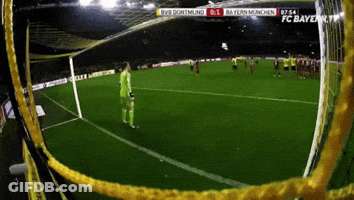 A Soccer Game Is Being Broadcasted On Fc Bayern Tv GIF