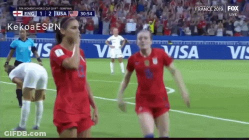 A Soccer Game Is Being Broadcasted On Fox Live GIF