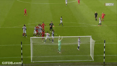 A Soccer Game Is Being Broadcasted On Lfctv GIF