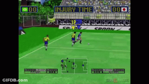 A Soccer Game Is Being Played And The Injury Time Is 00 Seconds GIF