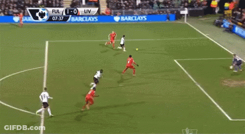 A Soccer Game Is Being Played And The Score Is 0-0 GIF