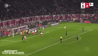 A Soccer Game Is Being Played And The Score Is 1 To 13 GIF
