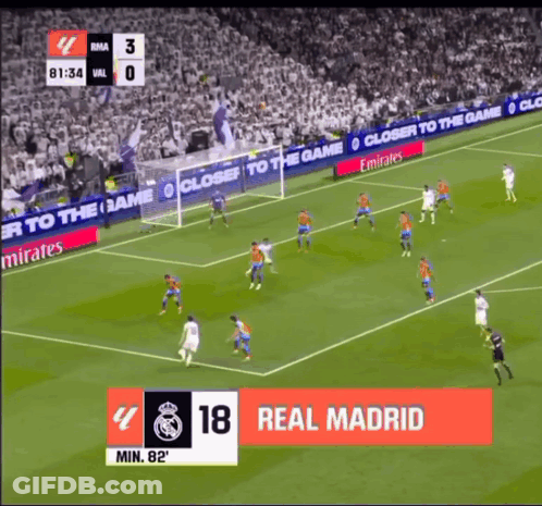 A Soccer Game Is Being Played And The Score Is 18 To 3 GIF
