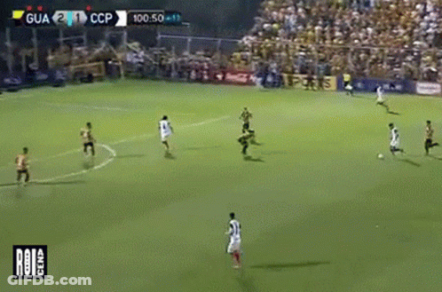 A Soccer Game Is Being Played And The Score Is 2-1 GIF