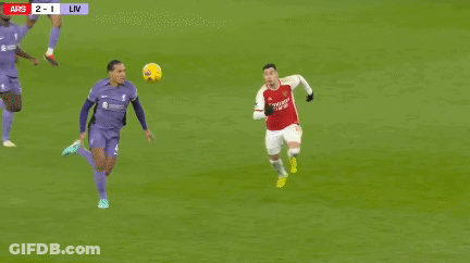 A Soccer Game Is Being Played And The Score Is 2 To 1 GIF