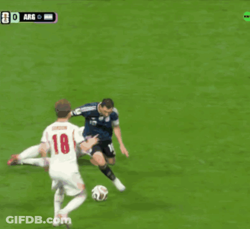 A Soccer Game Is Being Played Between Arg And Argentina GIF