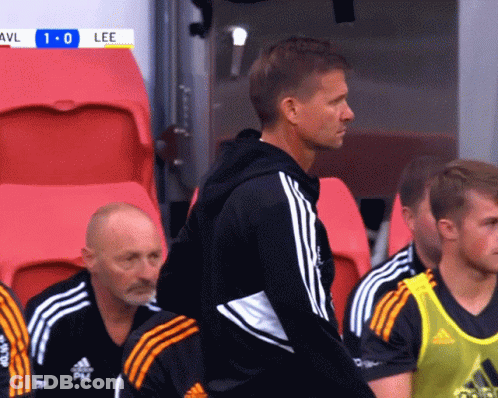 A Soccer Game Is Being Played Between Avl And Lee And The Score Is 1-0 GIF