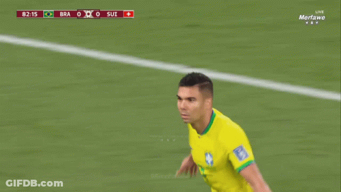 A Soccer Game Is Being Played Between Brazil And Suisse And The Score Is 0-0 GIF