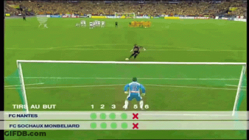 A Soccer Game Is Being Played Between Fc Nantes And Fc Sochaux Monbeliard GIF