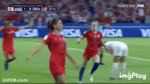 A Soccer Game Is Being Played Between The Usa And The England Team GIF