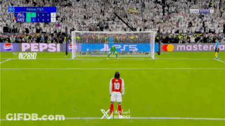 A Soccer Game Is Being Played In Front Of A Banner For Pepsi GIF