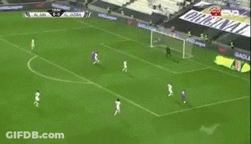 A Soccer Game Is Being Played In Front Of A Banner That Says Original Pala GIF