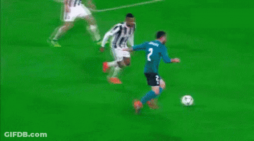 A Soccer Game Is Being Played In Front Of A Sign That Says Carica Mobile GIF
