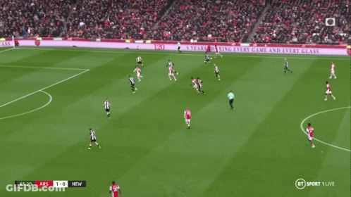 A Soccer Game Is Being Played On A Bt Sport 1 Live Channel GIF