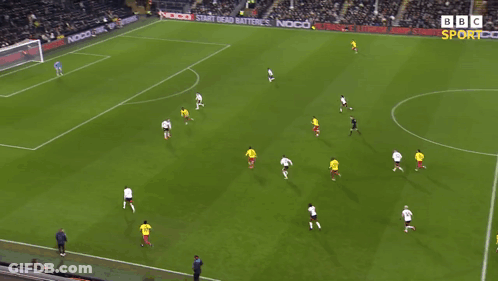 A Soccer Game Is Being Played On A Field Sponsored By Noco GIF