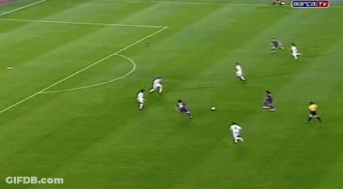 A Soccer Game Is Being Played On A Field Sponsored By Toyota GIF
