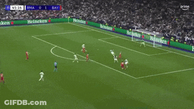 A Soccer Game Is Being Played On A Field That Has Mastercard Advertisements On The Sidelines GIF