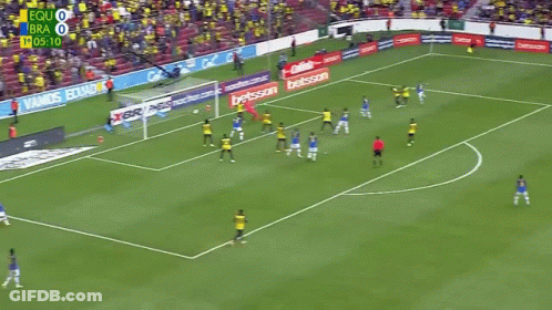 A Soccer Game Is Being Played On A Field With A Betsson Banner On The Sidelines GIF