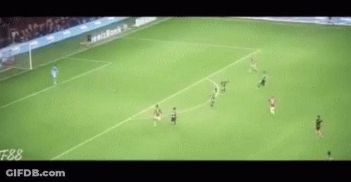 A Soccer Game Is Being Played On A Field With A Lot Of People On It . GIF