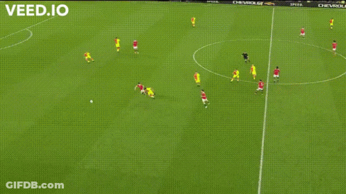 A Soccer Game Is Being Played On A Field With Chevrolet Banners GIF