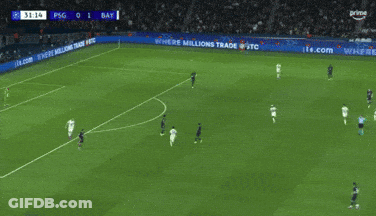 A Soccer Game Is Being Played On A Field With Crypto.com Ads On The Sidelines GIF