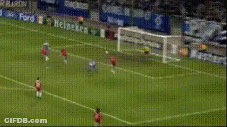 A Soccer Game Is Being Played On A Field With Ford And Heineken Advertisements GIF