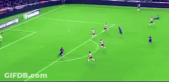 A Soccer Game Is Being Played On A Field With Gatorade Ads GIF