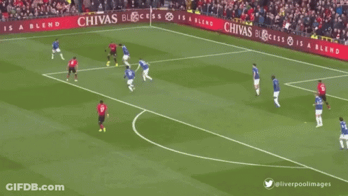 A Soccer Game Is Being Played On A Field With Scotch Whisky Advertisements GIF