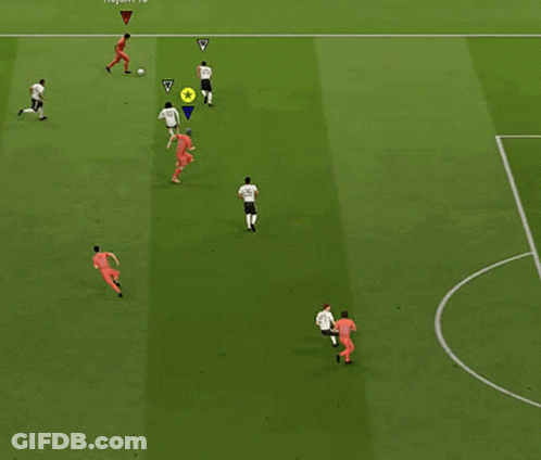 A Soccer Game Is Being Played On A Field With The Goon Xl In The Middle Of The Field GIF