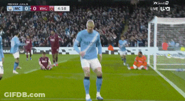 A Soccer Game Is Being Played On A Live Channel GIF