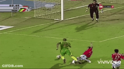 A Soccer Game Is Being Played On A Tv Channel That Says Vivavideo GIF