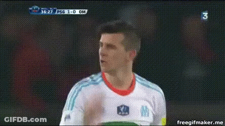 A Soccer Game Is Being Played On A Tv Screen GIF