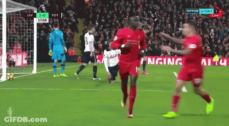A Soccer Game Is Being Played On An Optus Tv Channel GIF