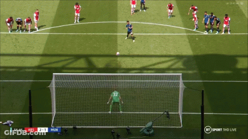 A Soccer Game Is Being Played On Bt Sport GIF