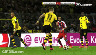 A Soccer Game Is Being Played On Fc Bayern Tv GIF