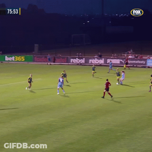 A Soccer Game Is Being Played On Fox Sports Channel GIF