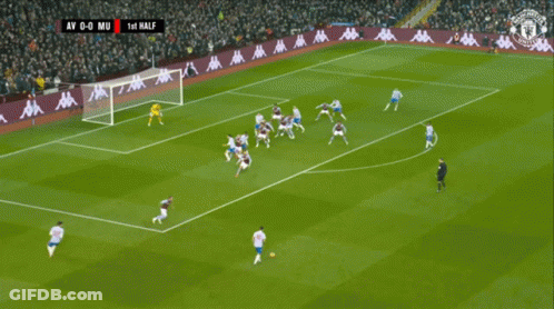A Soccer Game Is Being Played With A Kappastore.eu Banner In The Background GIF