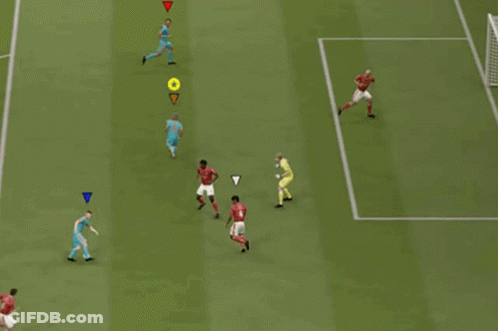 A Soccer Game Is Being Played With A Player Wearing Number 2 GIF