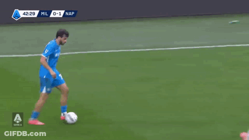 A Soccer Game Is Being Played With A Score Of 0-1 GIF