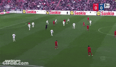 A Soccer Game Is Being Played With A Score Of 0 To 0 GIF