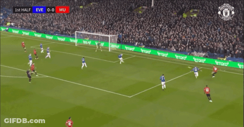 A Soccer Game Is Being Played With The Score 0-0 GIF