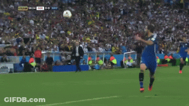 A Soccer Game Is Being Played With The Score Being 0-0 GIF