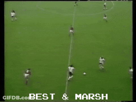 A Soccer Game Is Being Played With The Words Best & Marsh On The Bottom GIF